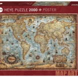 HEYE Puzzle – World, 2000 Pieces