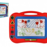 Magnetic drawing board with stamps, 43 × 30 cm