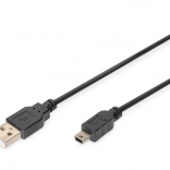 USB 2.0 Kabel A auf Mini USB B 5‑polig 1 m schwarz