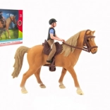 Plastic Horse with Jockey – Riding Set for Kids 15 cm