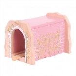 Roze houten spoortunnel BIGJIGS RAIL