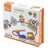 wooden lacing blocks pirate