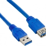 USB 3.0 Extension Cable AM–AF 1.8 m Blue