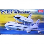 Plastic model SPACE SHUTTLE with BOEING 747 NASA carrier 1:288