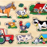 Small Foot Inserting Puzzle Farm
