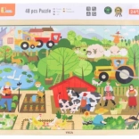 Wooden Farm Puzzle 48 Pieces