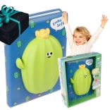 Carnet avec cactus squishy, reliure rigide, 127 × 175 mm, 128 feuilles