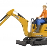 Bruder micro excavator JCB 8010 CTS with figure