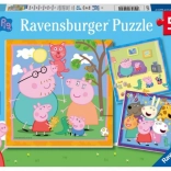 Peppa Pig Puzzle 3x49 Pieces