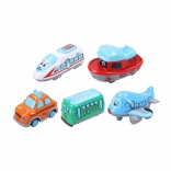 Metal vehicle 6 cm with pull-back