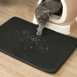 Tapis sous litière pour chat