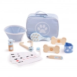 Bigjigs Toys Veterinary Set for Kids – Wooden Pet Care Kit, 12 pcs