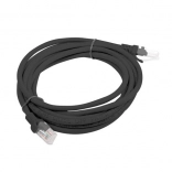 Category 6 patch cord black 3m Fluke Passed Lanberg