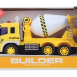 Kids' battery-powered cement mixer truck with lights and sounds