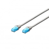 Network patch cable RJ45 Cat 5e U/UTP, 25 m, gray