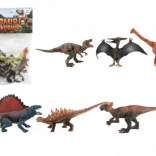 Plastic Dinosaur Set, 6 pcs