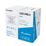 LAN-Kabel UTP 100 Mb/s 305 m CCA Vollleiter, blau