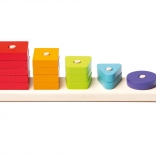 CUBIKA vormen sorteren – houten puzzel, 16 delen