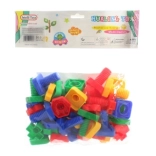 Children's construction set screws and nuts