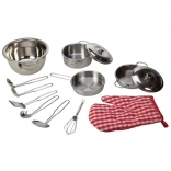 Bigjigs Toys metal cookware set for kids