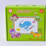 Mac Toys Puzzle Dinosaurs with Water Painting