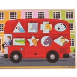 Bigjigs Toys Wooden Insert Puzzle – Animal Bus