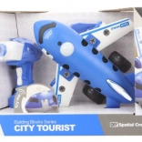 Screw-together RC airplane with drill for kids 3+