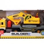 Battery-Powered Truck with Excavator 1:16