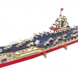 Wooden 3D Puzzle Aircraft Carrier