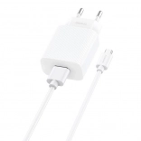 Schnellladegerät FONENG 12 W mit USB und Micro‑USB‑Kabel