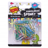 Colorful Office Clips 28 mm