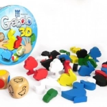 Board Game Grabolo 3D with Wooden Pieces