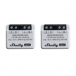 Shelly PM Mini Gen3 – Set mit 2 Stromverbrauchsmessern, Wi‑Fi/Bluetooth
