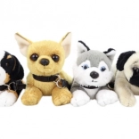 Plush Puppy with Leash 17 cm