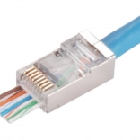 Pass-through shielded RJ45 connector Cat 5e (pack of 100)
