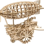 Wooden Mechanical Puzzle Steampunk Airship