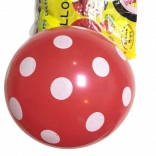 Red polka dot latex balloons 12 inches