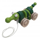 Wooden Pull-Along Toy Crocodile