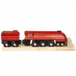 Wooden Locomotive Duchess of Hamilton with Tracks BIGJIGS RAIL