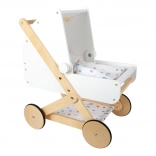 wooden doll pram small foot little button