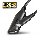 USB-C to HDMI 4K/60Hz Aluminum Adapter, 25 cm Cable