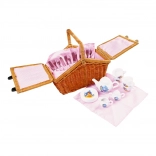 Romantic Picnic Basket – small foot children's tea set (30 pieces)