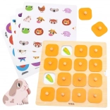 Wooden Memory Game with Pictures Montessori Viga