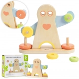 Wooden Balance Scale CLASSIC WORLD HERCULES, Montessori, 7 pieces