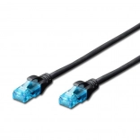 Patch cable U/UTP Cat 5e DIGITUS, 5 m, black