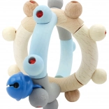 Hess wooden motor skills rattle blue