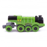 Electric Locomotive Bigjigs Rail Flying Scotsman Green