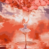 Paint by Numbers Canvas - Ballerina at Sunset