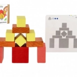 Jeu de construction et casse-tête en bois 2 en 1 pour enfants