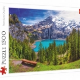 Puzzle Lac Oeschinen Alpes 1500 pièces